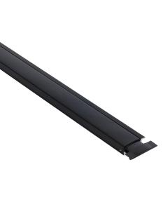 KIT - Perfil aluminio KOBE PRESS para tiras LED, 2 metros, negro 2