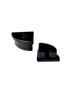 Tapas para perfil KORK-mini, negro