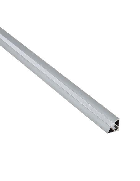 KIT - Perfil TORRA con cubierta de silicona para tiras LED, 1 metro, gris