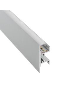 KIT - Perfil aluminio WALL HOS para tiras LED, 1 metro 2
