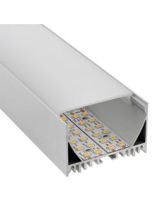 KIT - Perfil aluminio ZAK para tiras LED, 1 metro 2