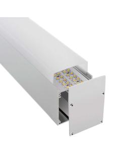 KIT - Perfil aluminio NORLUX para tiras LED, 1 metro