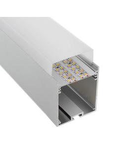 KIT - Perfil aluminio NORLUX para tiras LED, 1 metro 2