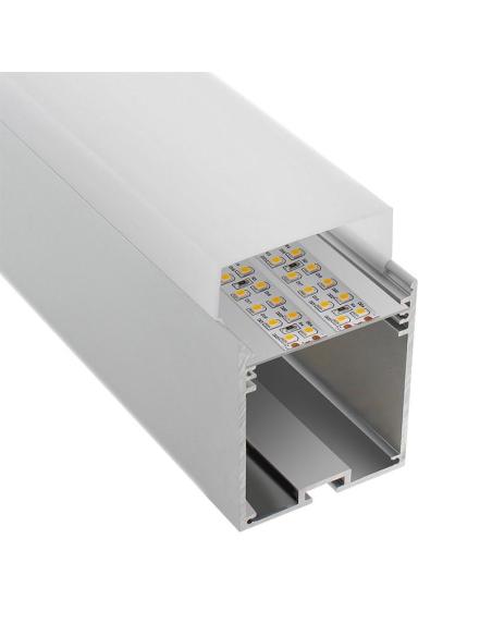 KIT - Perfil aluminio NORLUX para tiras LED, 1 metro