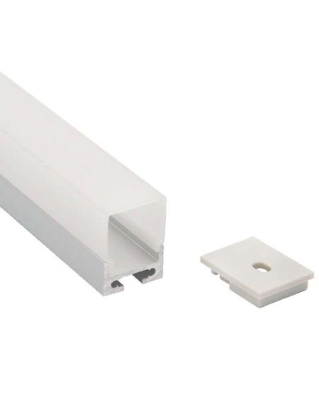 Perfil aluminio ALKAL SUSPEND para tiras LED, 1 metro