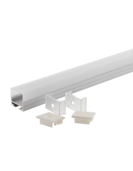 KIT - Perfil aluminio ALKAL SUSPEND para tiras LED, 2 metros