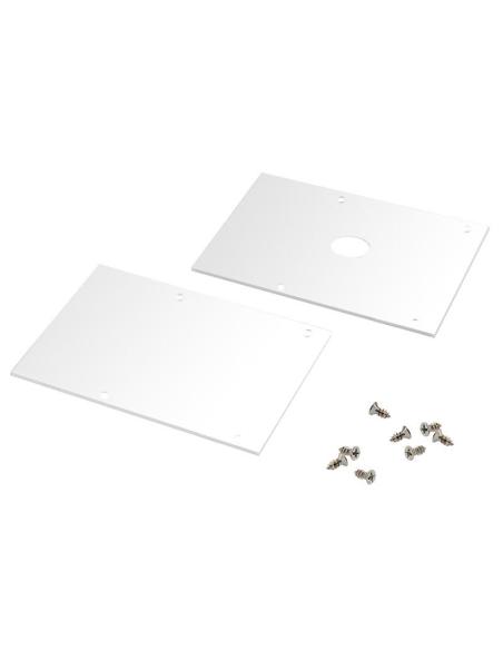 KIT - Perfil aluminio SERK para tiras LED, 2 metros, blanco