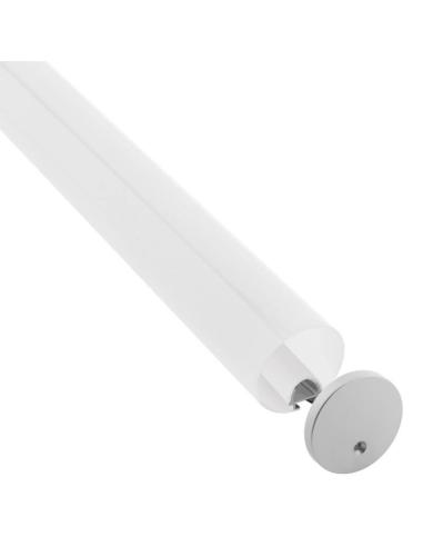 KIT - Perfil aluminio BAROUND Ø30 320º, para tiras LED, 2 metros