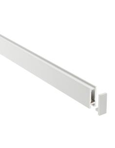 Perfil aluminio PHANTER S2 para tiras LED, 2 metros, blanco