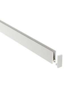 Perfil aluminio PHANTER S2 para tiras LED, 2 metros, blanco 2