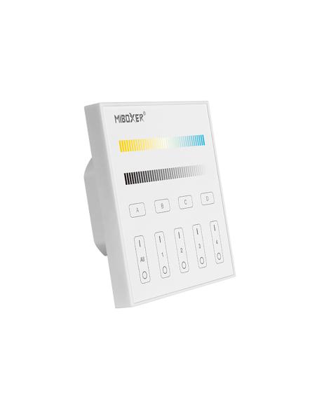 DALI panel táctil DT8 CCT, 4 zonas/grupos