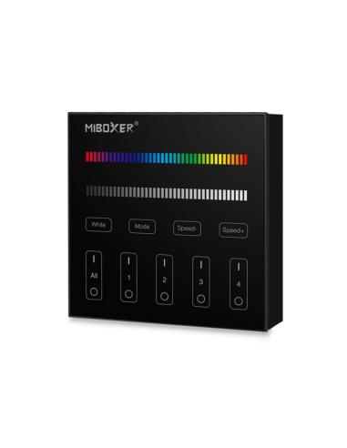 Mando 4 zonas RGB/RGBW táctil B3, negro