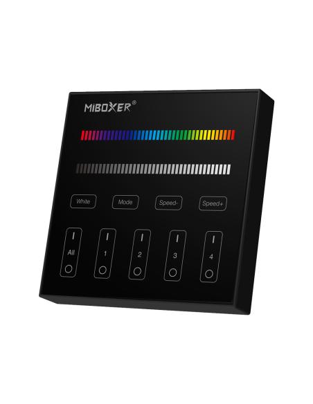 Mando 4 zonas RGB/RGBW táctil B3, negro