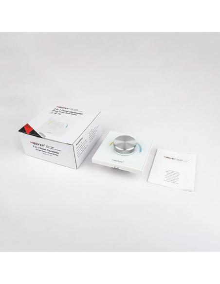 Controlador MONO/CCT empotrable con rueda giratoria, blanco