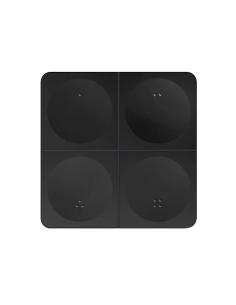 Panel RF mono K4, 4 zonas, negro