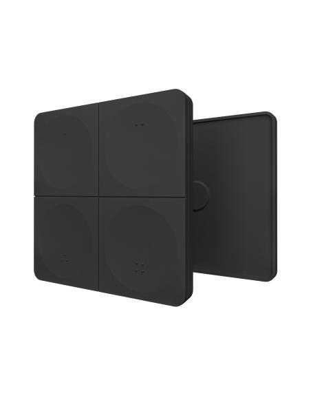Panel RF mono K4, 4 zonas, negro
