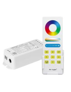 Kit Controlador + mando 2.4G RF, DC12-24V, 15A, 3 en 1 RGB+RGBW+RGBCCT