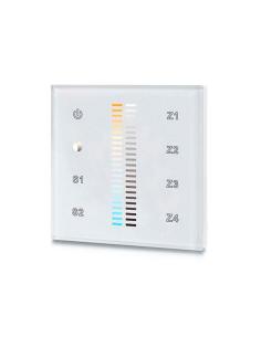Mando LB2830 DUAL RF, Táctil 4 zonas, blanco