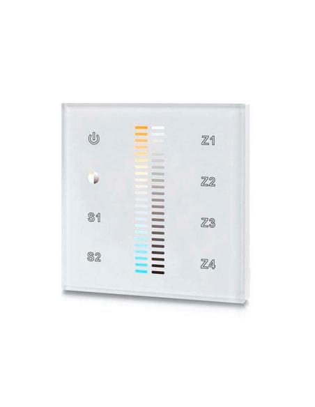 Mando LB2830 DUAL RF, Táctil 4 zonas, blanco