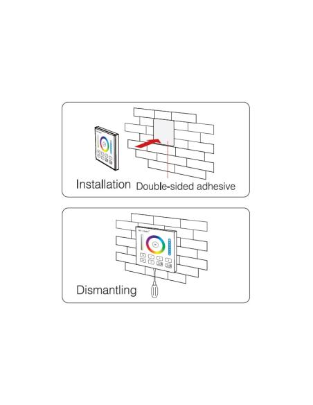 Mando de pared RGB+CCT táctil B0