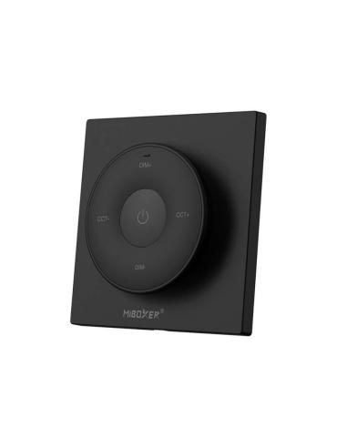 Mando RF monocolor+CCT ROUND táctil, negro