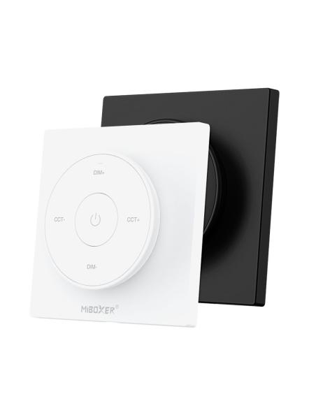 Mando RF monocolor+CCT ROUND táctil, negro