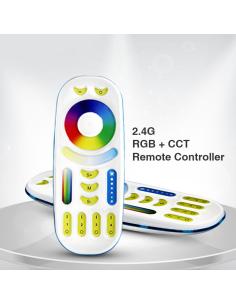 Kit Controlador + mando 2.4G RF, DC12-24V, 12A, 3 en 1 RGB+RGBW+RGBCCT 2