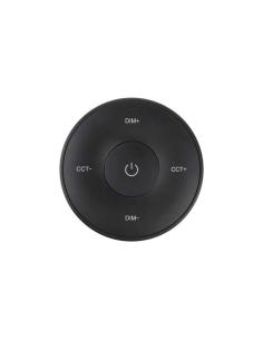 Mando Mini RF monocolor+CCT ROUND táctil, negro