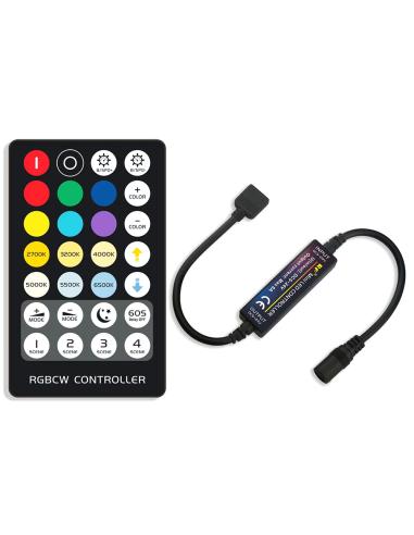 Controlador RF Mini tira LED RGB+CCT + mando
