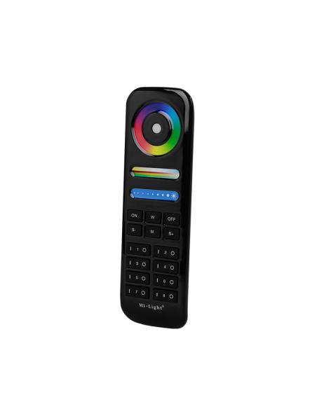 Mando a distancia RGB+CCT 8 zonas, negro