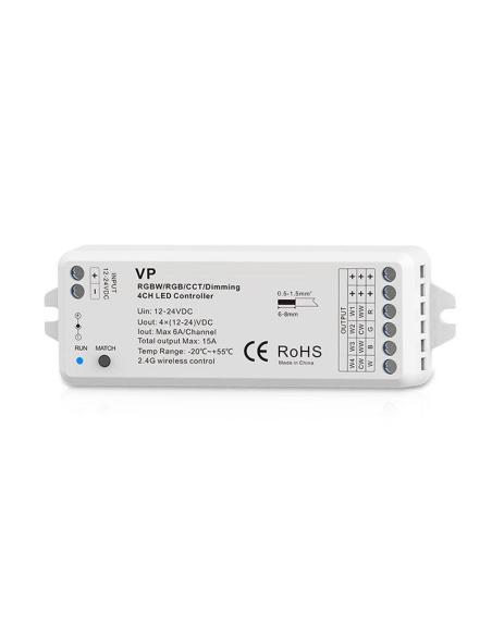 Controlador Relay 4 en 1 (MONO, CCT, RGB, RGBW)
