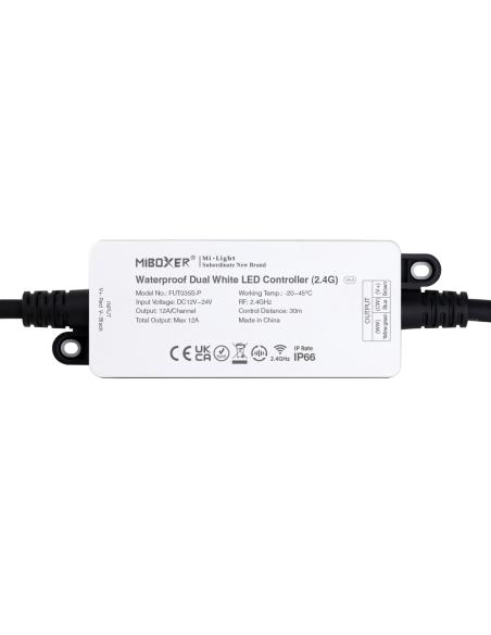 Controlador CCT dual 2.4G DC12-24V 12A, IP66