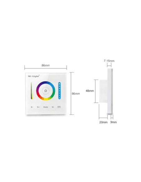 Controlador RGB/RGB+CCT táctil empotrable P3