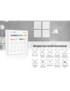 Mando 4 zonas RGB+CCT táctil B4, negro 2