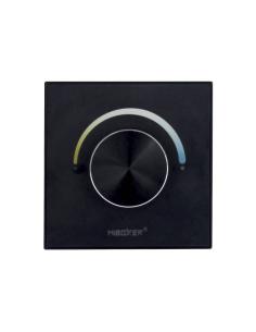 Controlador MONO/CCT empotrable con rueda giratoria, negro