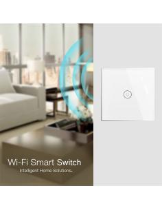 Interruptor táctil doble WiFI-Voz, blanco 2