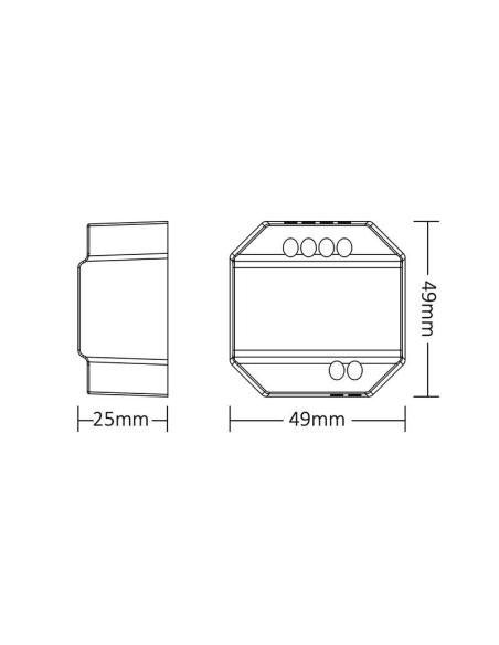 Smart Switch WiFi + 2.4G , AC100-240V, 10A, Alexa / Google Home