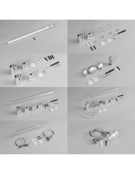 Kit accesorios NEON ⦰24mm instalación pared