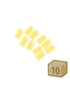 Tapa NEON silicona 6x12mm color amarillo, interior, pack 10pcs