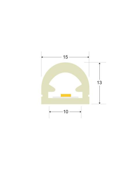 Tubo de silicona NEON Flex, 15x13mm, 1 metro