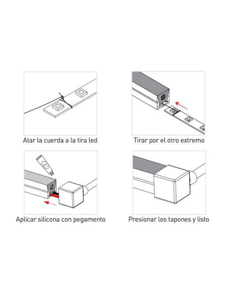 Tubo de silicona NEON Flex, 15x13mm, 1 metro