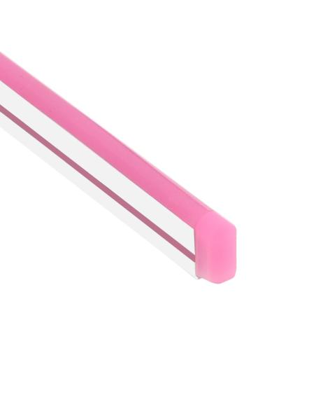 Tapa NEON silicona 6x12mm color ambar, interior, pack 10pcs