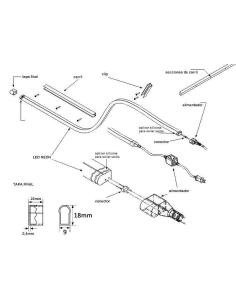 Conector Led NEON Flex MINI mono 2 pin 2