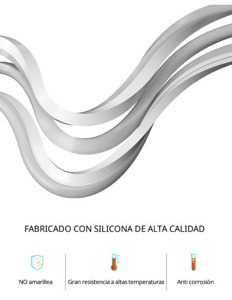 Tubo de silicona NEON Flex, 12x12mm, 1 metro