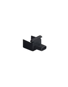 Tapa inicial NEON silicona 10x10mm negra