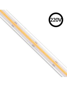 Tira LED 220V COB, 288Led/m, 1 metro para conectores rápidos, 50cm corte