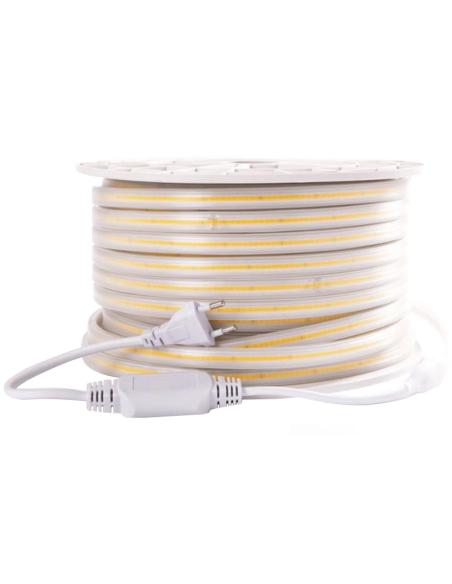 Tira LED 220V COB, 288Led/m, 1 metro para conectores rápidos, 50cm corte