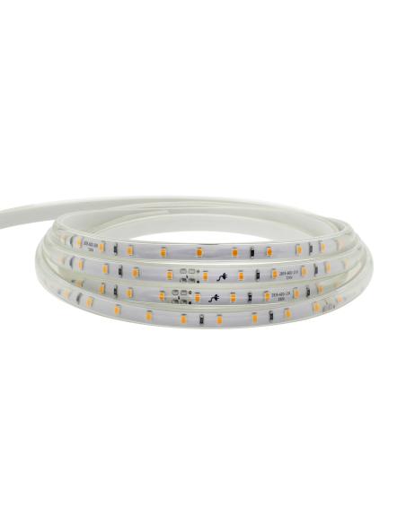 Tira LED 220V SMD2835, 60Led/m, 1 metro con conectores rápidos, 20cm corte