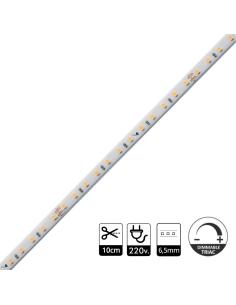 Tira LED 220V Super Slim SMD2835, 120Led/m, Triac regulable, corte 10cm, carrete 50 metros 2