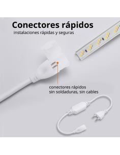 Tira LED 220V SMD2835, 180Led/m, Triac regulable, corte 20cm, carrete 50 metros 2